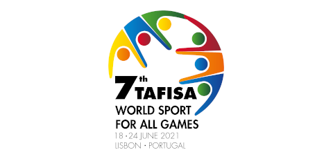 Logotipo dos sétimos Jogos Mundiais de Desporto para todos da Tafisa